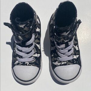 Converse Black and White High-Top Sneakers Iconic Style